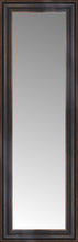 14" x 37" Aged Bronze Slope Custom Framed Mirror
