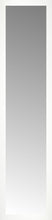 16" x 65" White Wide Cube Custom Framed Mirror