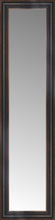 14" x 47" Aged Bronze Slope Custom Framed Mirror