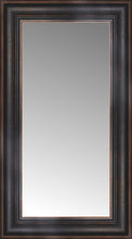14" x 23" Aged Bronze Slope Custom Framed Mirror