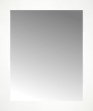 16" x 19" White Wide Cube Custom Framed Mirror