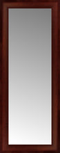 14" x 33" Ansley Mahogany Custom Framed Mirror