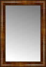 16" x 23" Belmont Light Brown Custom Framed Mirror