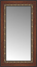 15" x 24" Malabar Walnut Custom Framed Mirror