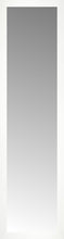 16" x 57" White Wide Cube Custom Framed Mirror