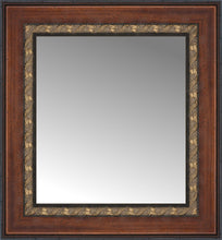 16" x 17" Malabar Walnut Custom Framed Mirror