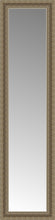 14" x 50" Ambrosia Silver Custom Framed Mirror
