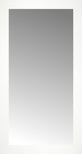 16" x 29" White Wide Cube Custom Framed Mirror