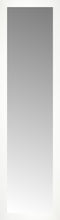 15" x 53" White Wide Cube Custom Framed Mirror