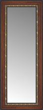 15" x 33" Malabar Walnut Custom Framed Mirror