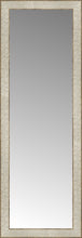 14" x 39" Libretto Antique Silver Custom Framed Mirror