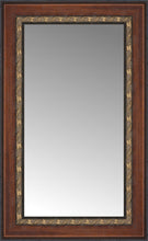 16" x 24" Malabar Walnut Custom Framed Mirror