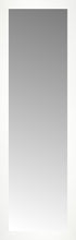 15" x 45" White Wide Cube Custom Framed Mirror