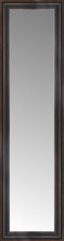 16" x 53" Aged Bronze Slope Custom Framed Mirror