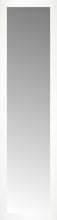 14" x 51" White Wide Cube Custom Framed Mirror
