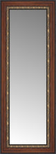15" x 35" Malabar Walnut Custom Framed Mirror