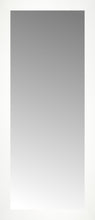 16" x 36" White Wide Cube Custom Framed Mirror
