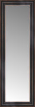 16" x 44" Aged Bronze Slope Custom Framed Mirror