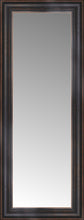 16" x 38" Aged Bronze Slope Custom Framed Mirror