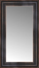 15" x 24" Aged Bronze Slope Custom Framed Mirror