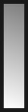 15" x 55" Soho Black Custom Framed Mirror