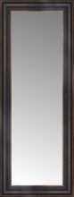 15" x 35" Aged Bronze Slope Custom Framed Mirror