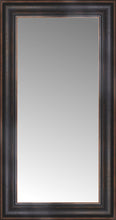 16" x 28" Aged Bronze Slope Custom Framed Mirror