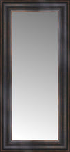 14" x 27" Aged Bronze Slope Custom Framed Mirror