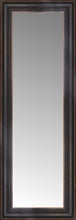 14" x 35" Aged Bronze Slope Custom Framed Mirror