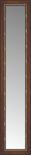 14" x 55" Malabar Walnut Custom Framed Mirror