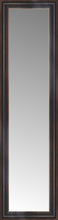 16" x 54" Aged Bronze Slope Custom Framed Mirror