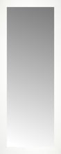 15" x 36" White Wide Cube Custom Framed Mirror