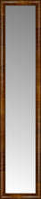 14" x 62" Belmont Light Brown Custom Framed Mirror