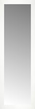 15" x 44" White Wide Cube Custom Framed Mirror