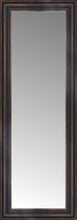 16" x 41" Aged Bronze Slope Custom Framed Mirror