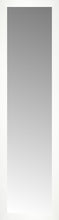 15" x 54" White Wide Cube Custom Framed Mirror