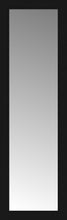 14" x 42" Soho Black Custom Framed Mirror