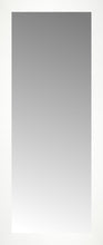 15" x 34" White Wide Cube Custom Framed Mirror