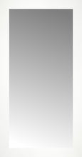 16" x 30" White Wide Cube Custom Framed Mirror