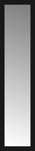 15" x 58" Soho Black Custom Framed Mirror