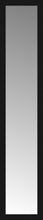15" x 70" Soho Black Custom Framed Mirror
