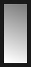 16" x 32" Soho Black Custom Framed Mirror
