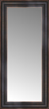 16" x 32" Aged Bronze Slope Custom Framed Mirror