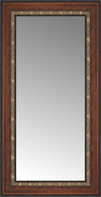 16" x 28" Malabar Walnut Custom Framed Mirror
