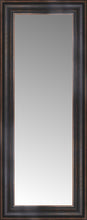14" x 31" Aged Bronze Slope Custom Framed Mirror