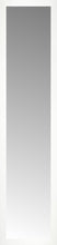 16" x 65" White Wide Cube Custom Framed Mirror