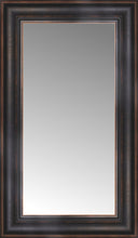 14" x 22" Aged Bronze Slope Custom Framed Mirror