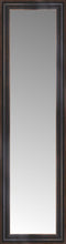 16" x 52" Aged Bronze Slope Custom Framed Mirror