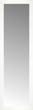 15" x 47" White Wide Cube Custom Framed Mirror