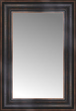 14" x 19" Aged Bronze Slope Custom Framed Mirror